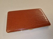 Retro Vintage Colibri Cigarette Case Snakeskin Business Cards Made In England