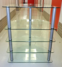 Quality Alphason AD5/47S Hi-Fi Rack/Stand for Audio Separates System - Glass