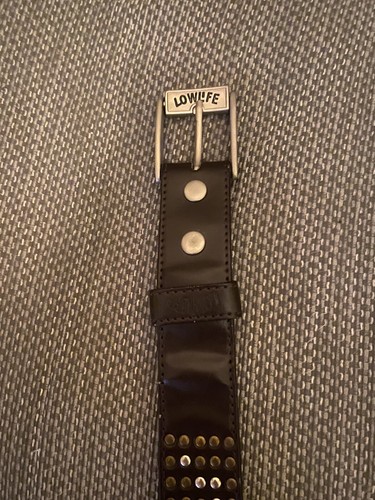 Lowlife studded belt brown - belt,