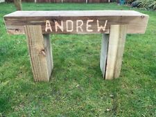 1 Seater Engraved Wooden