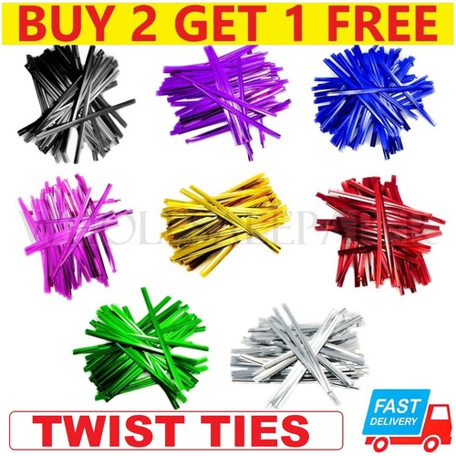 Metallic twist ties sandwich - metallic,