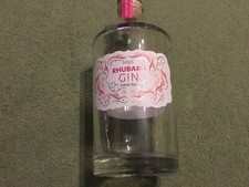 rhubarb gin empty bottle marks