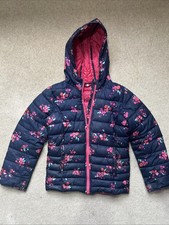 Girls joules hooded coat - hooded,