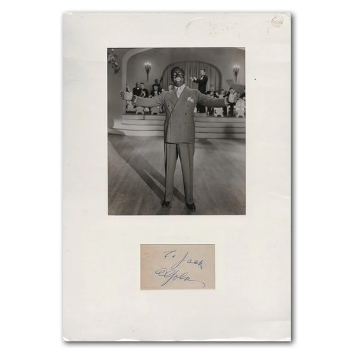 Jolson autograph - al,