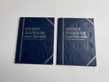 GB Whitman Folder 8012 & 8013 Half Crown Collection 1911 to 1967 Both Empty