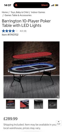 Barrington player poker - 10-player,