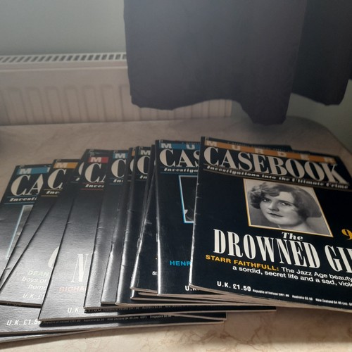 Murder casebook magazines - murder,