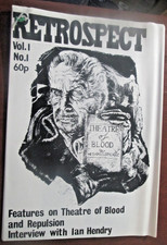 "Retrospect" Vol. 1 No 1 Film Fanzine Theatre of Blood, IAN HENDRY etc 1970s..