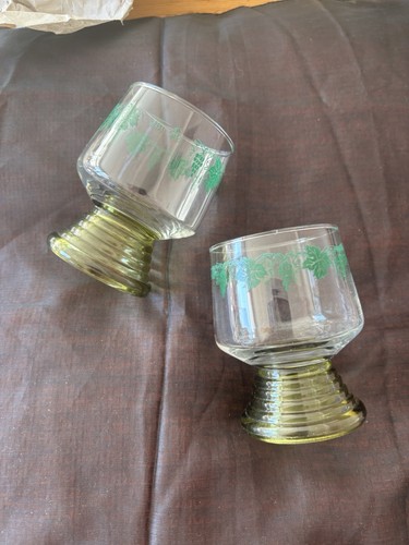 1960ish wine goblets with - pr,