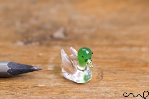 Handmade little glass - little, duck