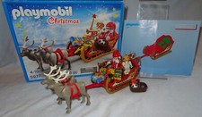 Playmobil 5977 Christmas Santa Sleigh With Reindeer. Rare with Box