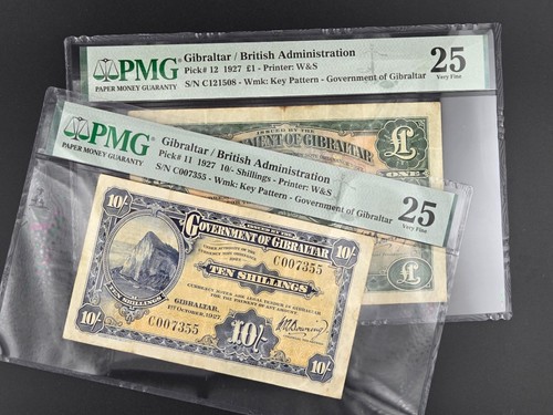 Gibraltar 1927 banknotes 2 - 1927,