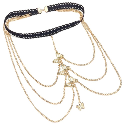 Layered thigh chain body - thigh,