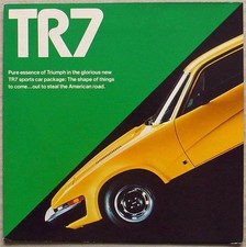TRIUMPH TR7 USA Car Sales Brochure 1975