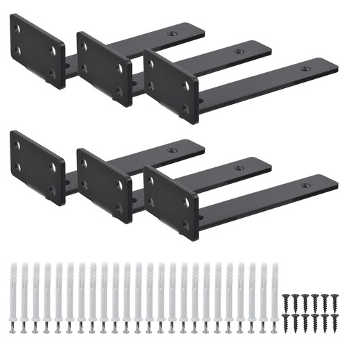 Floating shelf brackets - 6x,