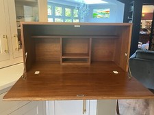 Midcentury Teak Danish Style Floating Wall Bureau