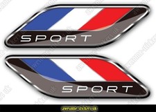 2 x FRENCH flag stickers 007 Renault Citroen Peugeot cars decals vinyl van