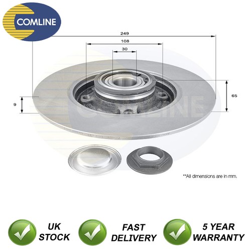 Brake disc rear comline fits - comline,