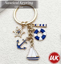 Nautical Key Chain Key Ring Keyring Gift Idea UK Backpack Charm