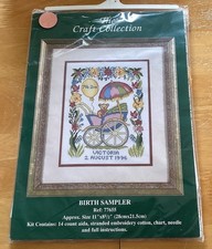 Cross stitch kit birth sampler - birth,