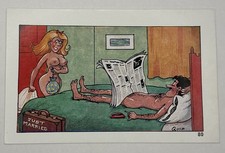 Vintage Saucy Seaside Comic Postcard Sapphire No.80.  Un-posted. Signed by QUIP