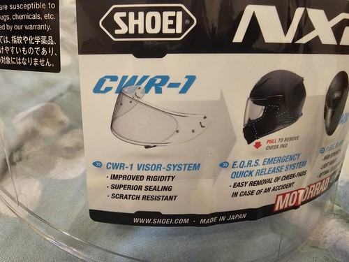 Genuine clear visor cwr pn - clear, cwr-1