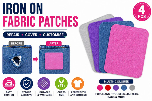 4pcs iron mending patches - iron, on