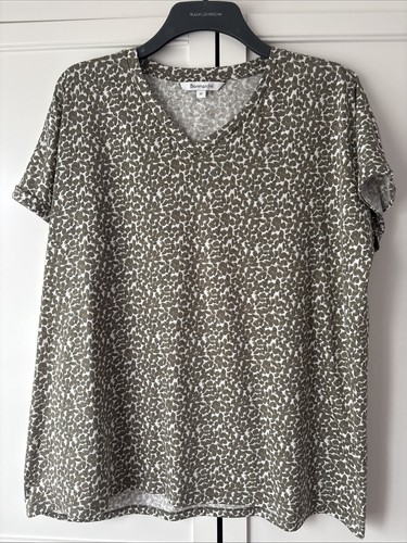 Green white bonmarche shirt - green,