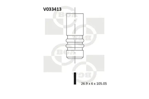 Suction intake valve v033413 - intake,
