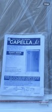 White Capella By flair- white pivot shower door- shower enclosure 700-808x1832mm