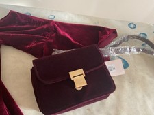 BNWT OASIS Burgundy Velvet