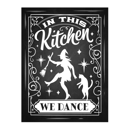 Witches kitchen quote metal - kitchen,