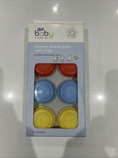 Baby Food Storage Containers 8x Freezer Weaning Snack Pots for Toddlers