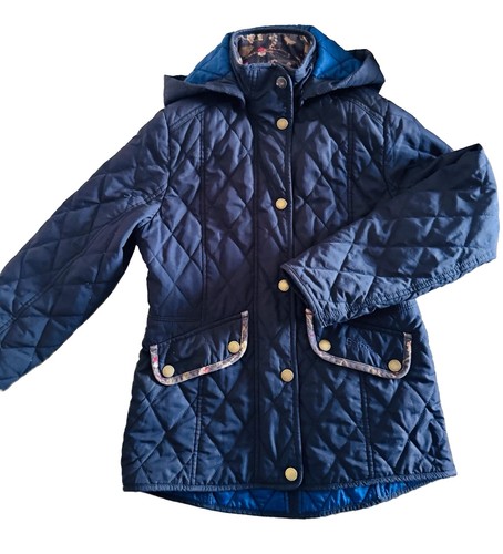 Barbour girls navy quilted - girls,