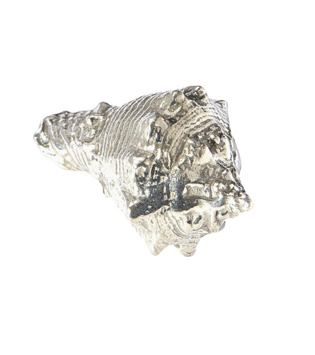 Cast pewter conch shell - pewter,
