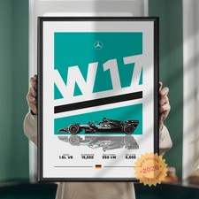 Mercedes W17, Poster, F1 Car