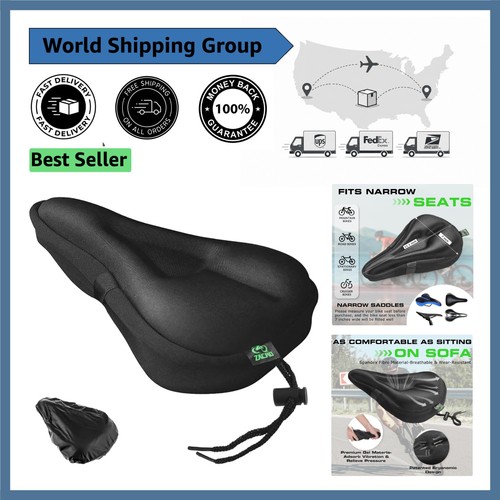 Gel padded bike seat cushion - bike,
