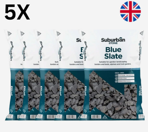 40mm blue slate chippings - blue,