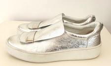 SERGIO ROSSI Silver Leather