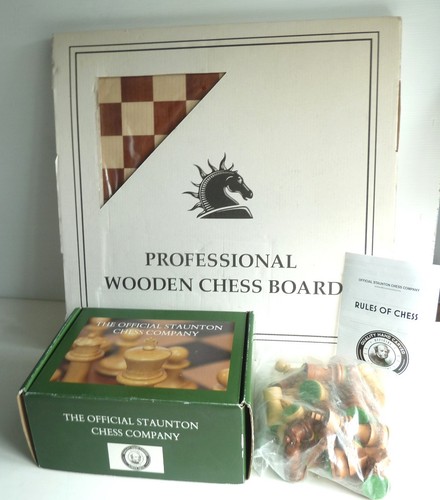 Staunton chess set 40cm - chess,