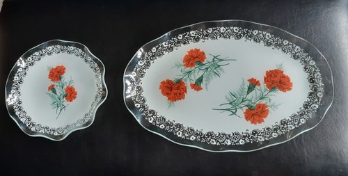 Vintage chance glass - glass, plates