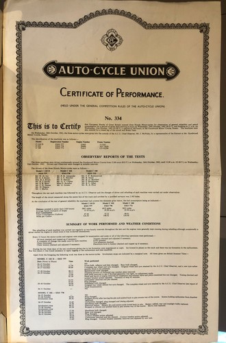 Auto cycle union - auto-cycle, certificate