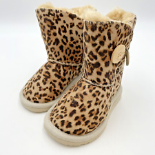 Kids Ugg Boots Leopard Print UK Size 5 EU 21                                 K12