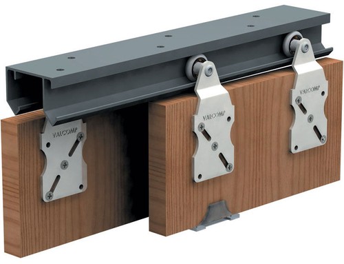 Double sliding rail - rail, track