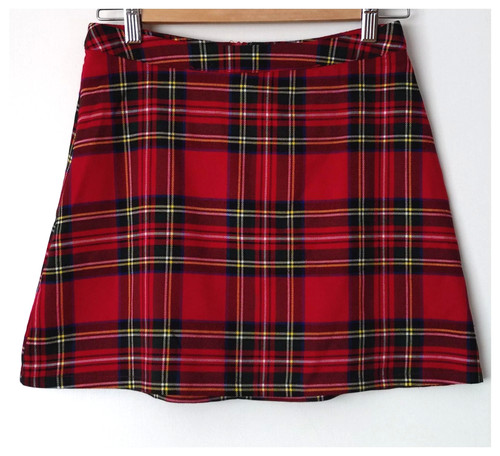 Womens teens red tartan skirt - womens/teens,