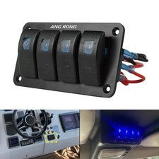 4 Gang Blue Waterproof LED