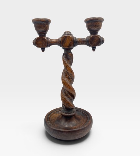 Antique english oak barley - english,