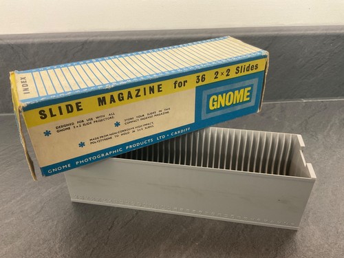 Gnome photographic slide - gnome,