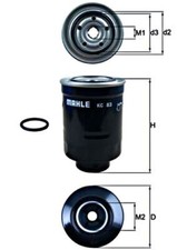 Fuel Filter MAHLE Fits TOYOTA