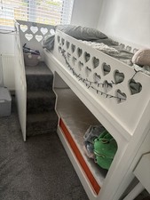 Kids Funtime Beds Children's Bunk Bed with Built-In Stairs